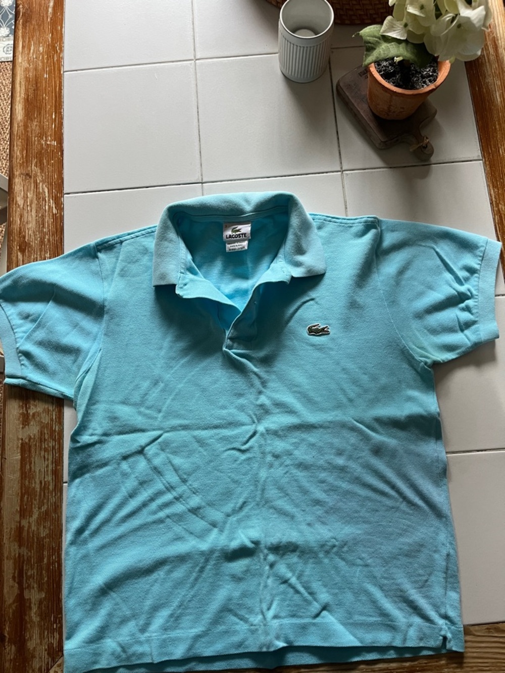 Lacoste Turquoise Blue Classic Pique 👕 polo good condition